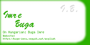 imre buga business card